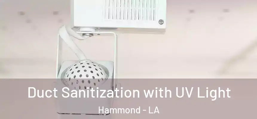  Duct Sanitization with UV Light Hammond - LA